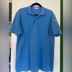 Moncler Polo Shirt Size XXL Color Blue